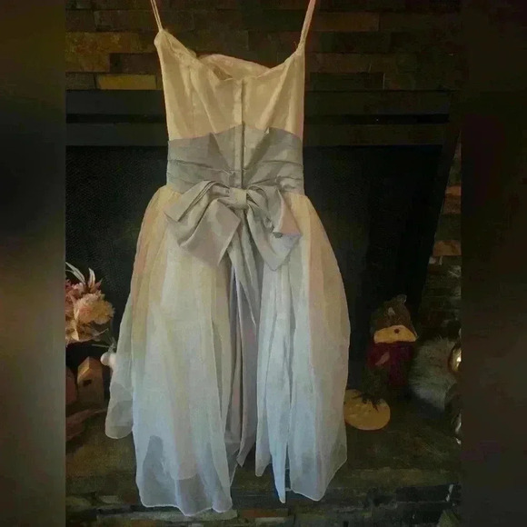 White and mint vintage dress - Picture 3 of 3